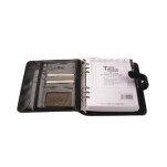 A5 Vitello Leather Organiser with Tab Closure