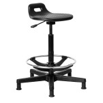 Sit-Stand PU Operators - Seat height with a Nugen footring, 58-71cm. - 11/ZZ/DEPU3 + 11/ZZ/WBD01