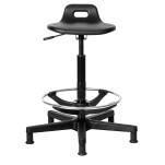 Sit-Stand PU Operators - Seat height with a Nugen footring, 58-71cm. - 11/ZZ/DEPU3 + 11/ZZ/WBD01