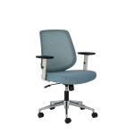 Skye Office Chair - Turquoise/white - 11/ZZ/SKY04