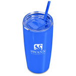 Altitude Daytona Plastic 2-in-1 Double-Wall Tumbler & Straw - 600ml