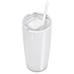 Altitude Daytona Plastic 2-in-1 Double-Wall Tumbler & Straw - 600ml