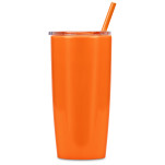 Altitude Daytona Plastic 2-in-1 Double-Wall Tumbler & Straw - 600ml