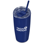 Altitude Daytona Plastic 2-in-1 Double-Wall Tumbler & Straw - 600ml