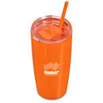 Altitude Daytona Plastic 2-in-1 Double-Wall Tumbler & Straw - 600ml