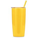 Altitude Daytona Plastic 2-in-1 Double-Wall Tumbler & Straw - 600ml