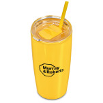 Altitude Daytona Plastic 2-in-1 Double-Wall Tumbler & Straw - 600ml