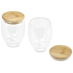 Okiyo Moco Double-Wall Glass Cup Duo Set