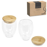 Okiyo Moco Double-Wall Glass Cup Duo Set