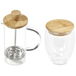 Okiyo Aibo Glass & Bamboo Coffee Set