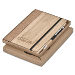 Okiyo Eri Bamboo & Cork Notebook & Pen Set