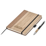 Okiyo Eri Bamboo & Cork Notebook & Pen Set