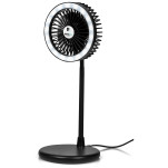 Light Breeze LED Ring Light Desk Fan