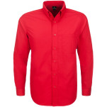 Mens Long Sleeve Preston Shirt - Red