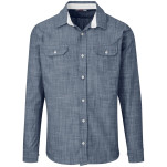 Mens Long Sleeve Windsor Shirt - Navy