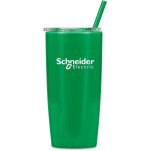 Altitude Daytona Plastic 2-in-1 Double-Wall Tumbler & Straw - 600ml