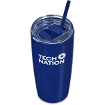 Altitude Daytona Plastic 2-in-1 Double-Wall Tumbler & Straw - 600ml