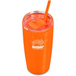 Altitude Daytona Plastic 2-in-1 Double-Wall Tumbler & Straw - 600ml