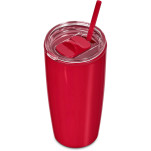 Altitude Daytona Plastic 2-in-1 Double-Wall Tumbler & Straw - 600ml