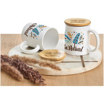 Okiyo Sozo Bamboo & Ceramic Sublimation Coffee Mug - 330ml