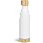 Serendipio Heritage Stainless Steel & Bamboo Vacuum Water Bottle – 500ml