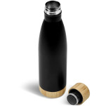 Serendipio Heritage Stainless Steel & Bamboo Vacuum Water Bottle – 500ml