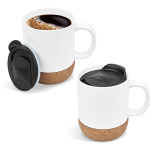 Serendipio Sienna Cork & Ceramic Sublimation Coffee Mug - 340ml