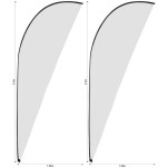 Legend 3m Sublimated Sharkfin Flying Banner Skin - Set Of 2 (Excludes Hardware)