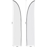 Legend 3m Sublimated Arcfin Double-Sided Flying Banner Skin (Excludes Hardware)