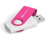 Axis Gyro White Flash Drive - 4GB