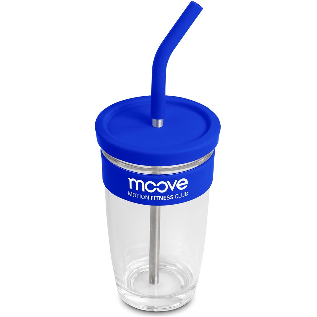 Kooshty Slurp Glass Kup & Straw - 480ML