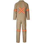 Trade Polycotton Conti - Suit Reflective Arms, Legs & Back - Orange Tape