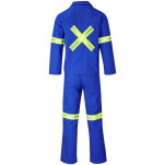 Technician 100% Cotton Conti Suit - Reflective Arms, Legs & Back - Yellow Tape