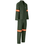 Acid Resistant Polycotton Conti Suit - Reflective Arm, Legs & Back - Orange Tape