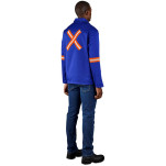 Site Premium Polycotton Jacket - Reflective Arms & Back - Orange Tape