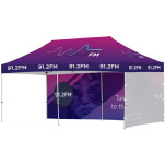 Ovation Sublimated Gazebo 6m X 3m - 1 Long Full-Wall Skin - 1 Short Full-Wall Skin