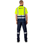 Surveyor Two-Tone Hi-Viz Reflective Golf Shirt