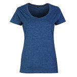 Ladies 150g Fashion Fit T-Shirt - End Of Range - Mid Blue Melange