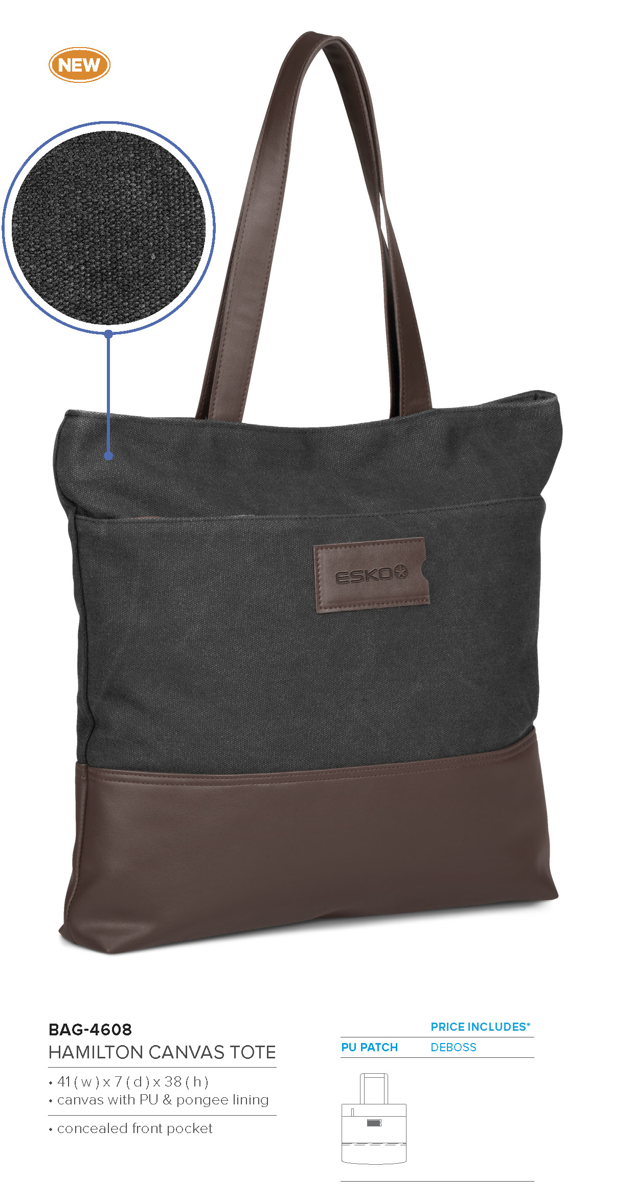 Hamilton Canvas Tote