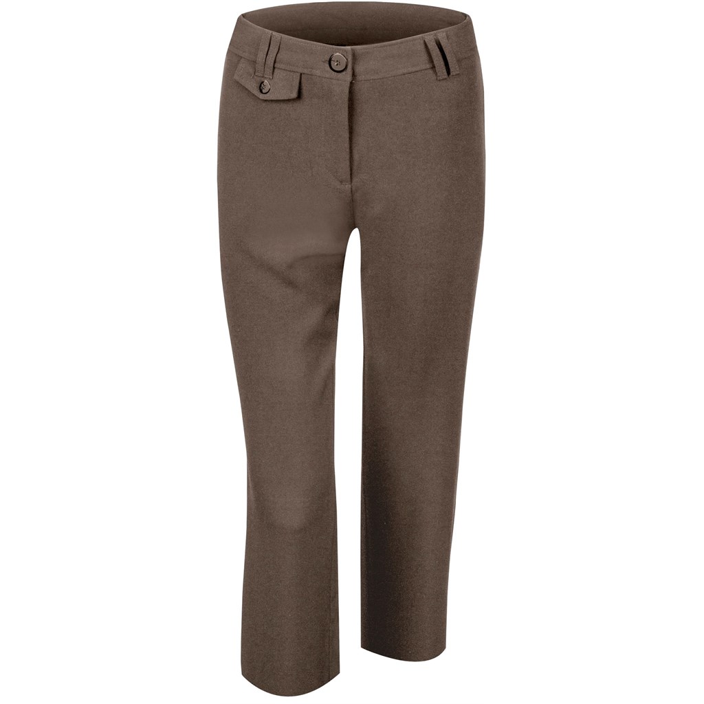 Ladies Capri Pants - Brown