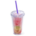 Malibu Double-Wall Frosted Straw Tumbler