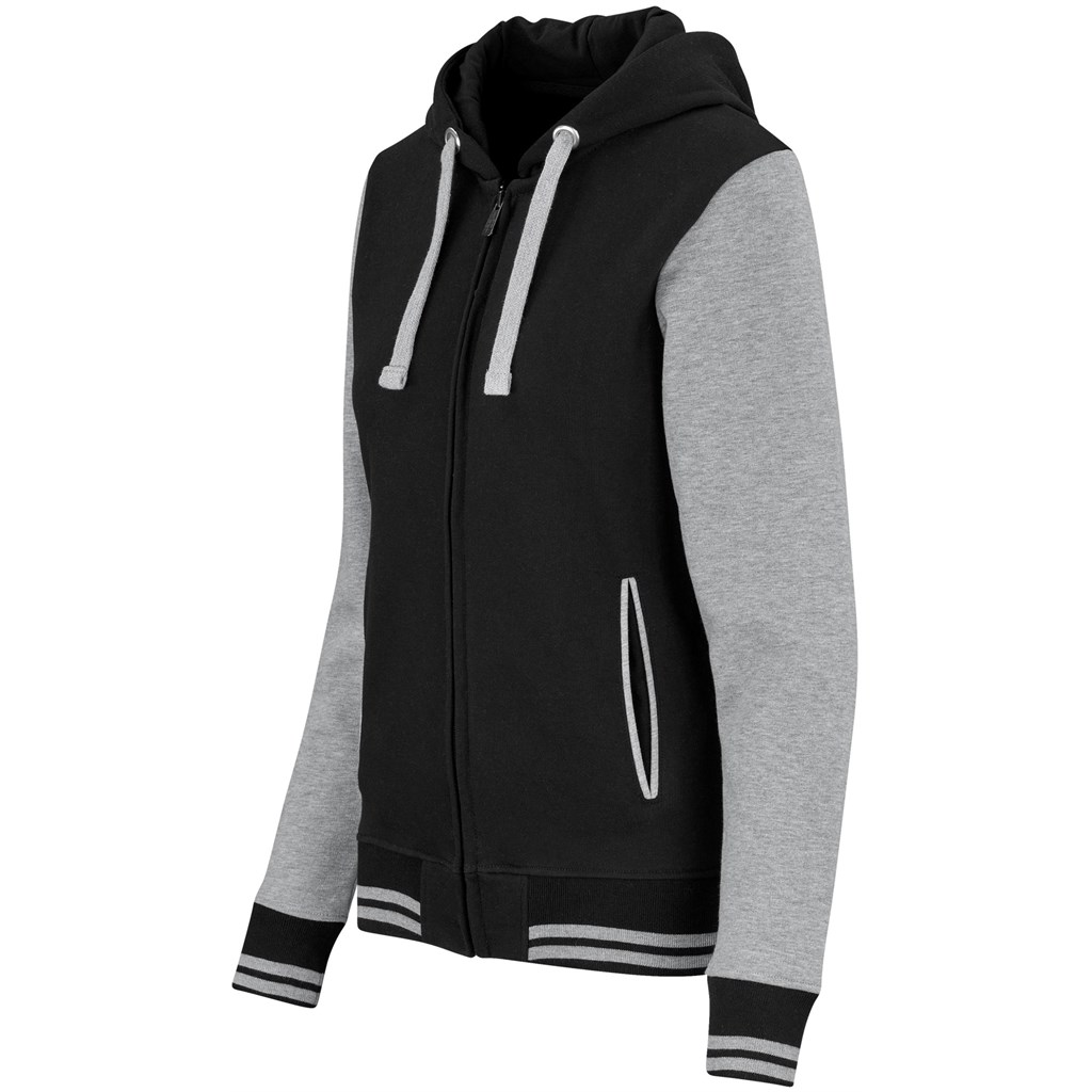 Ladies Princeton Hooded Sweater - Black