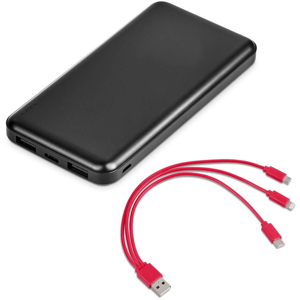 Kingpin Black 5 Compact Power Bank - 5,000mAh - Red