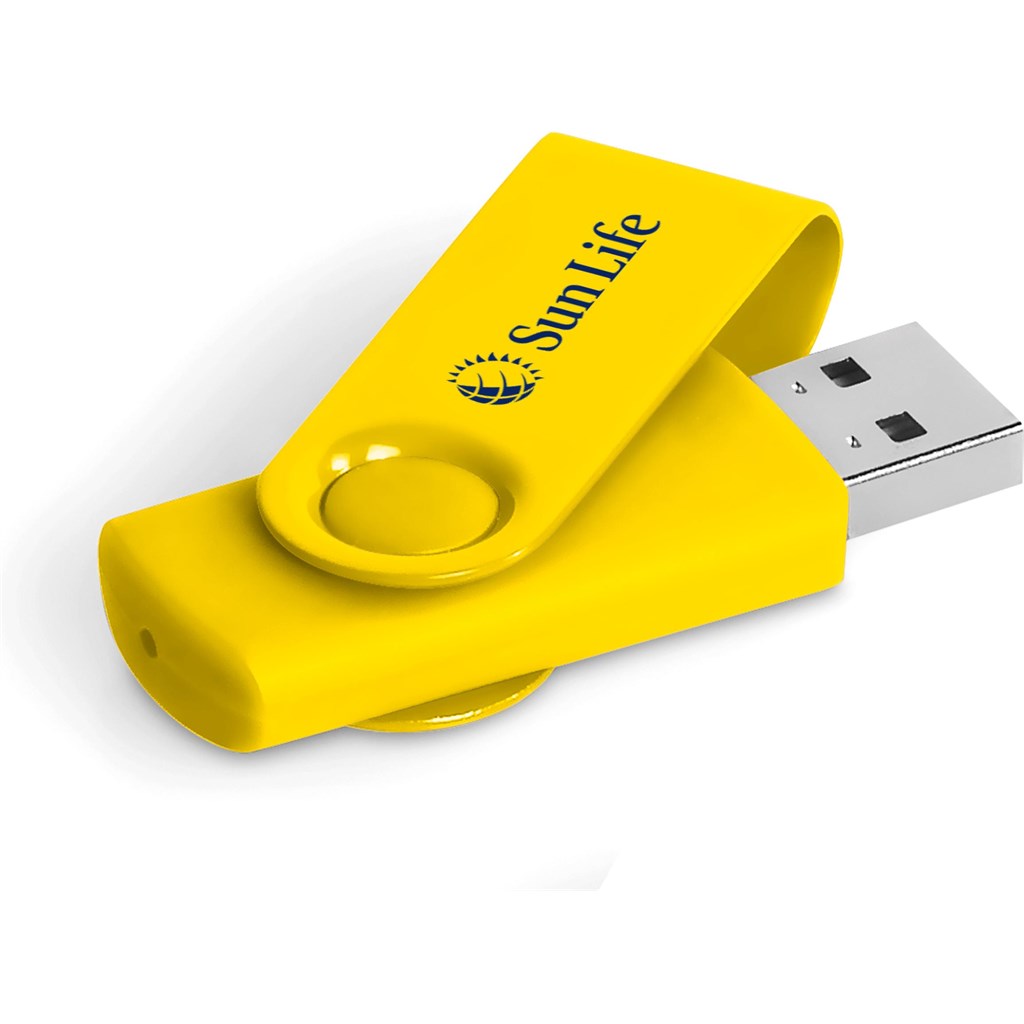 Axis Gyro Flash Drive - 8GB - Yellow