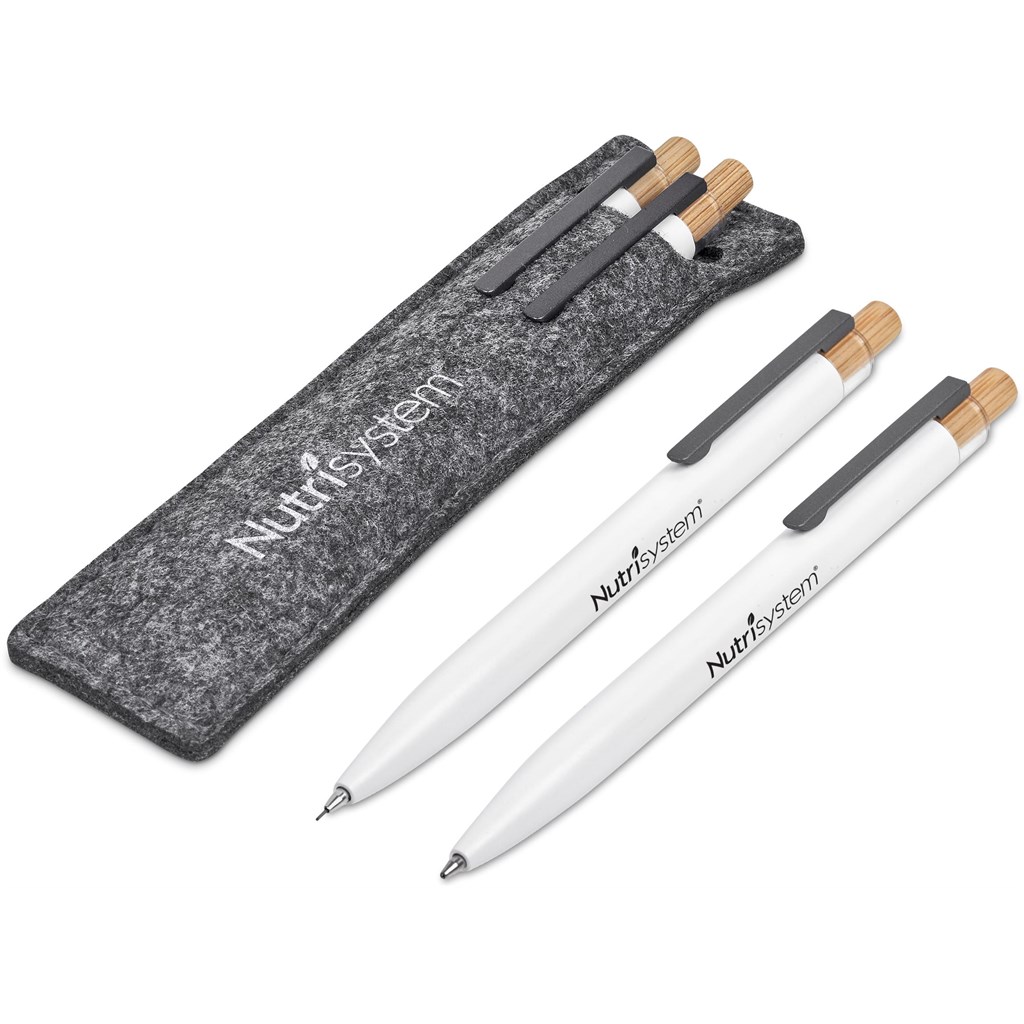 Okiyo Mimo Recycled Aluminum Ball Pen & Pencil Set