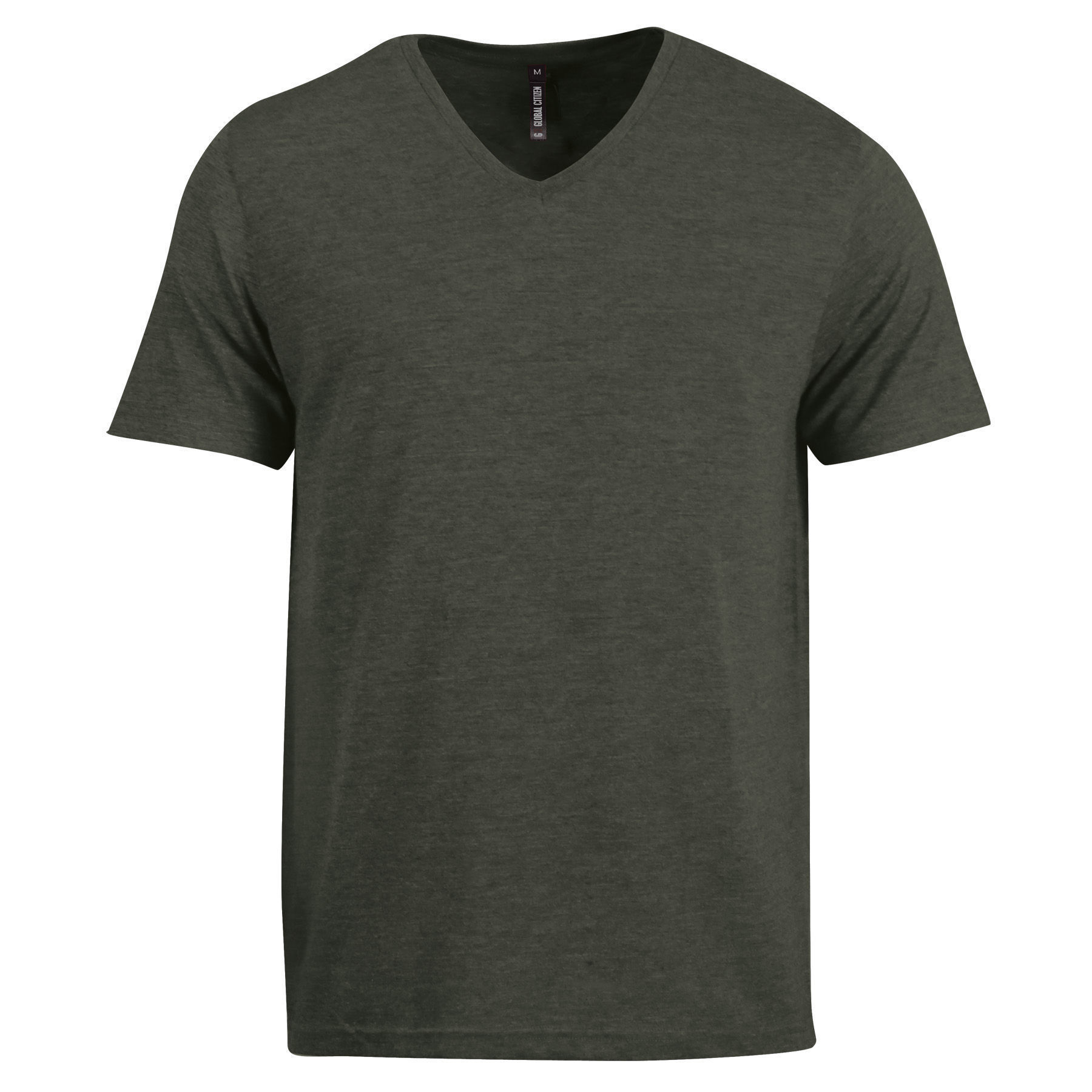 140g Urban Lifestyle V-Neck T-Shirt - End of range - Army green melange