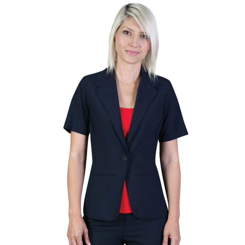 Rosa Jacket Short Sleeve - Navy - End Of Range