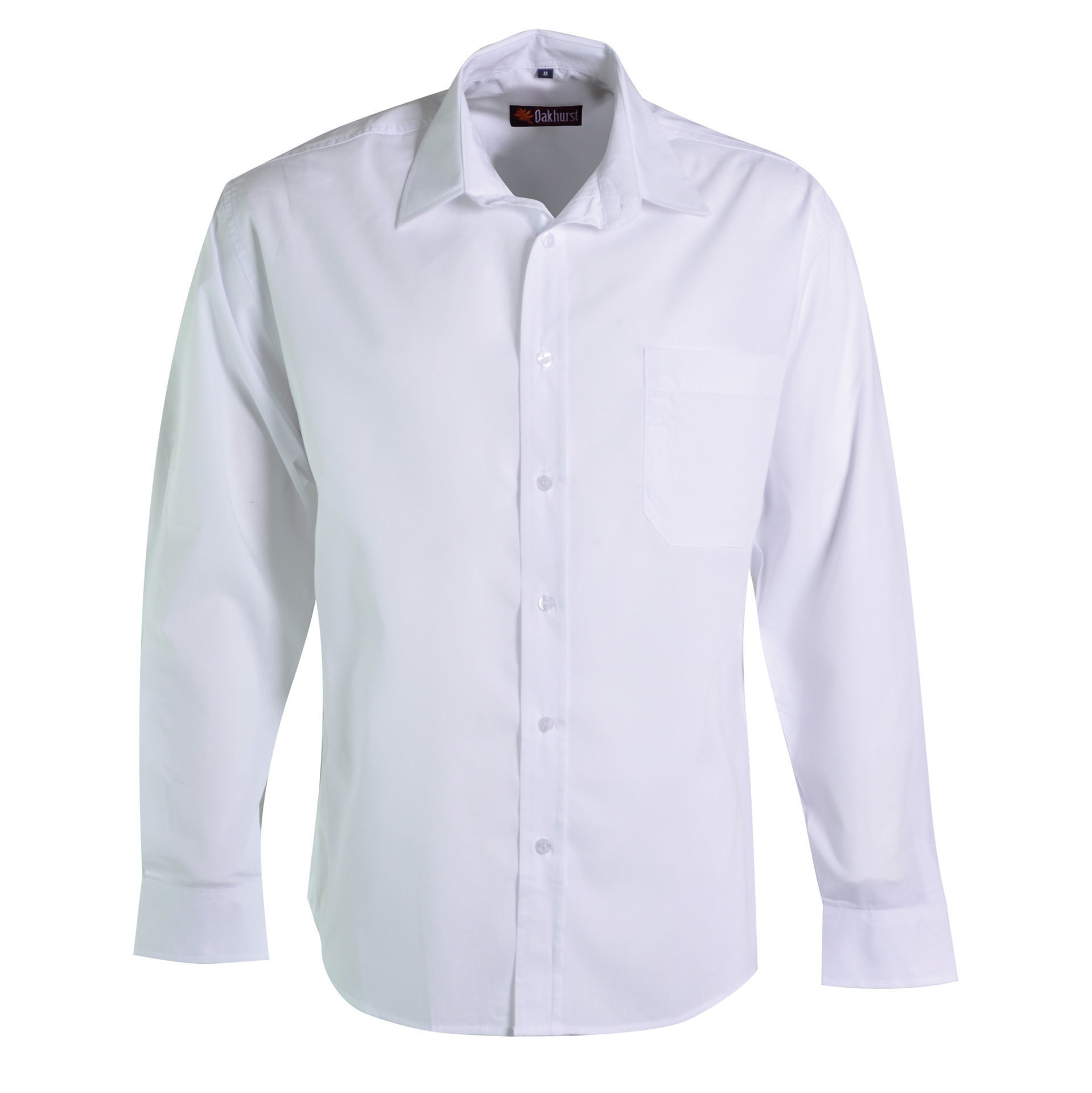 Icon Woven Shirt Long Sleeve - White - End Of Range