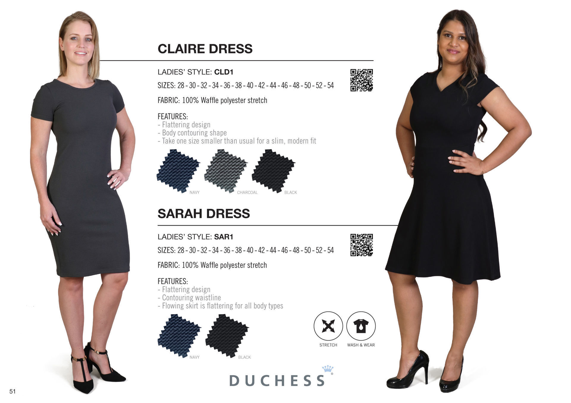 Claire Dress - Black - End Of Range