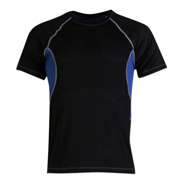 Coolmax Sports Tee - Black / Royal - End of Range